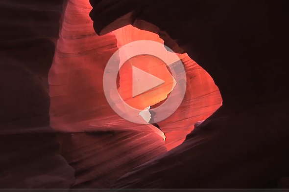 Antelope Canyon: play of light and shadows