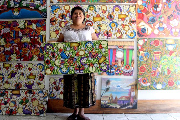 La pintora del Lago Atitlán